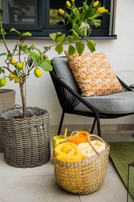 Czarny fotel ogrodowy Bonami Selection North