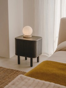 Ciemnobrązowa szafka nocna Mailen – Kave Home