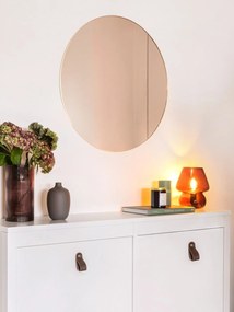 Lustro ścienne z ramą w kolorze złota House Nordic Jersey, ø 40 cm