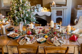 Brązowy szklany świecznik PT LIVING Art