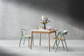 Rozkładany stół z białym blatem Hammel Single, 90x90 cm