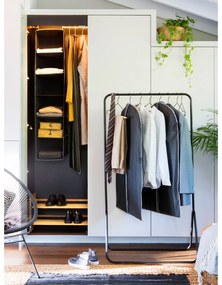 Czarny stojak na ubrania Compactor Elias Clother Hanger, wys. 145 cm