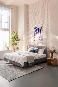Brązowy koc z mieszanki wełny 140x200 cm Hoshi – Bloomingville