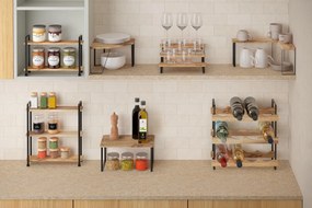 Drewniany organizer na przyprawy York – Metaltex