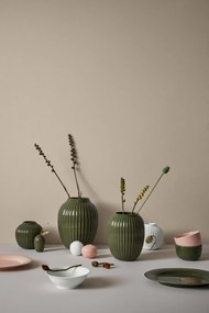 Biały porcelanowy wazon Kähler Design Poppy, wys. 13 cm