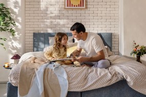 Fioletowo-beżowa metalowa lampa stołowa Chipper – Hübsch