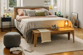 Czarna szafka nocna Actona Mitra, 40x30 cm