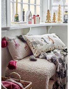 Kremowa ławka z materiału bouclé Bobbie – Bloomingville