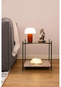 Czarna lampa stołowa LED z tekstylnym kloszem (wysokość 2,5 cm) Booklight – Gingko