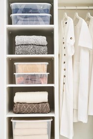 Plastikowy pojemnik do przechowywania z pokrywą 19 l Lona – Rotho