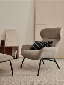 Brązowy puf Belina – Kave Home