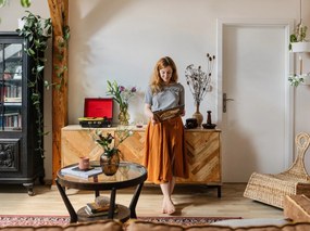 Brązowy szklany wazon Kähler Design Hammershøi, wys. 18,5 cm