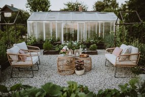 Beżowe meble ogrodowe ze sztucznego rattanu Bonami Essentials Vistdal