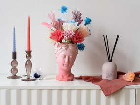 Brązowy szklany świecznik PT LIVING Swirl, wys. 17 cm