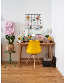 Zestaw 2 żółtych krzeseł z konstrukcją z drewna bukowego Bonami Essentials Gina
