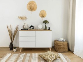 Biały kamionkowy wazon Bloomingville Irini, wys. 22,5 cm