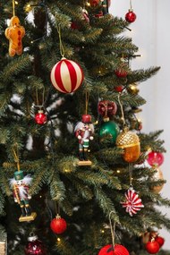 Tekstylna ozdoba świąteczna wykonana ręcznie 10 cm Gingerbread – Sass &amp; Belle