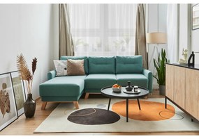 Czarny stolik WOOOD Mesa, Ø 78 cm
