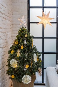 Papierowe wiszące dekoracje świąteczne 6 szt. Star – Bloomingville