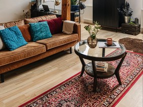 Jasnobrązowa sofa ze sztucznej skóry Scandic Rate