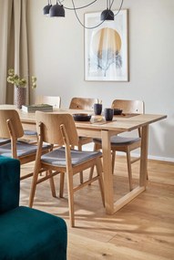 Naturalny stół do jadalni w dekorze dębu Rowico Colonsay, 215x96 cm