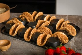 12-częściowy zestaw ceglastych naczyń z kamionki Bonami Selection Malia