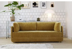 Pomarańczowa rozkładana sofa 214 cm Stiny – Sits