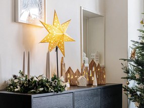 Biały ceramiczny lampion Kähler Design Long Church, wys. 10 cm