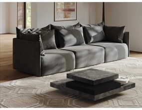 Szary stolik w dekorze betonu 110x110 cm Slate – TemaHome