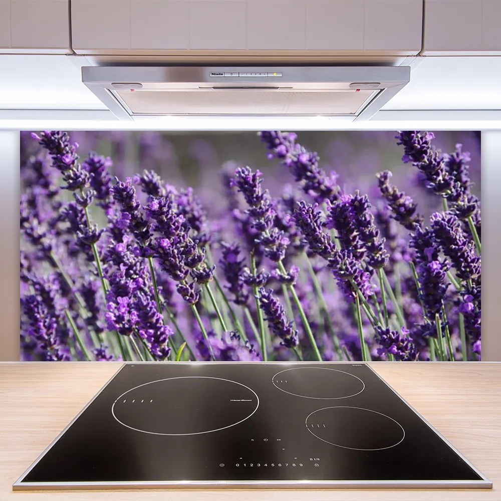 Panel Kuchenny Kompozycja Kwiatowa Na Szkle