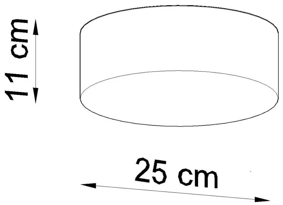Czarna lampa sufitowa Sollux Atis