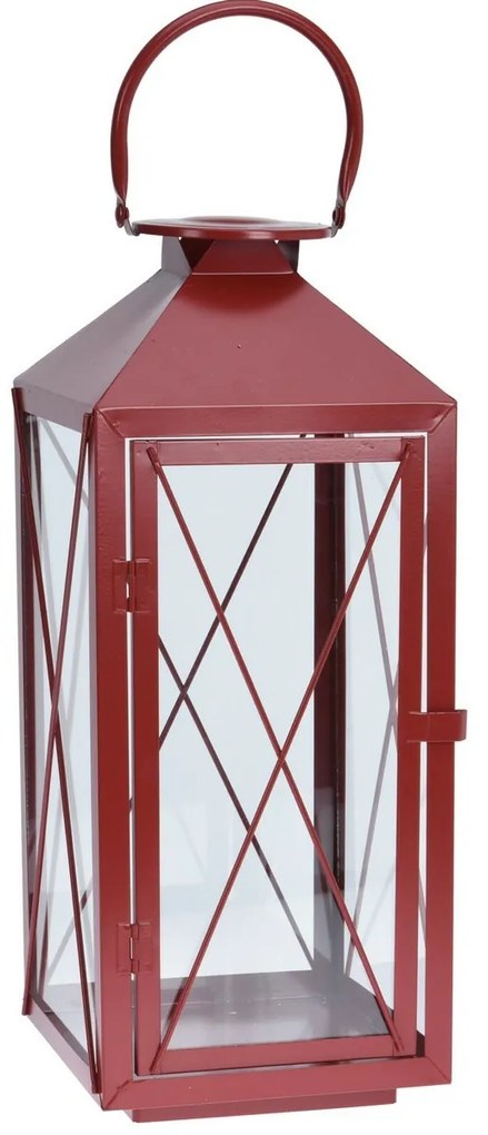 Zestaw metalowych latarenek Reds 3 szt., czerwony