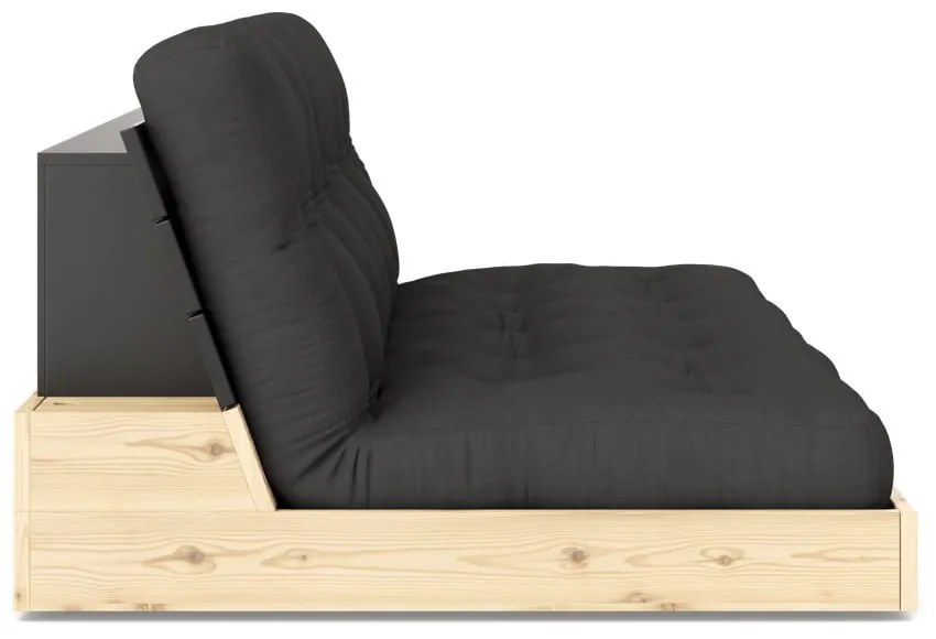 Ciemnoszara rozkładana sofa 196 cm Base – Karup Design