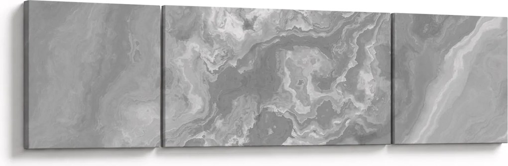 Obraz - Marmur w czerni i bieli (170x50 cm)