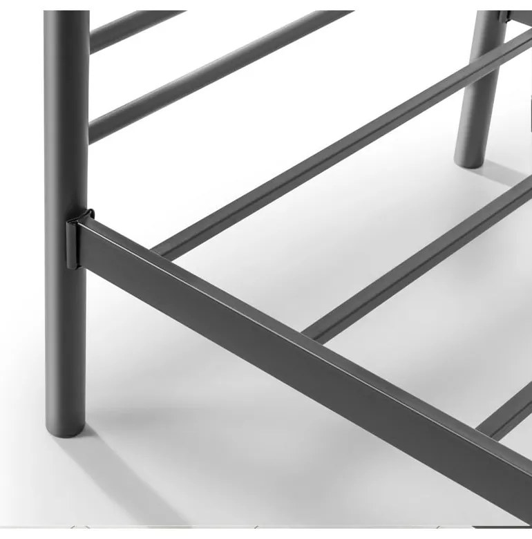 Czarne piętrowe łóżko dziecięce 90x190 cm R10 – Kalune Design