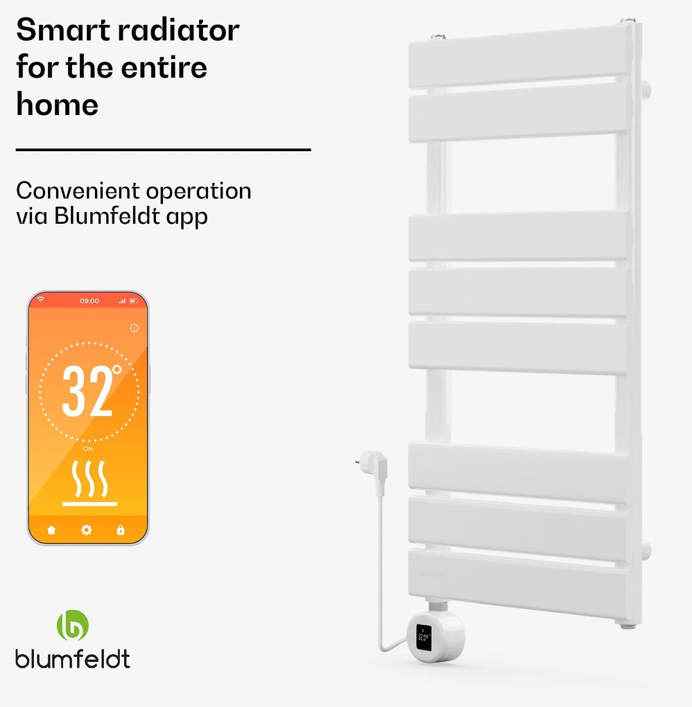 Blumfeldt Fairmont Smart, grzejnik, 80 x 45 cm, 600 W
