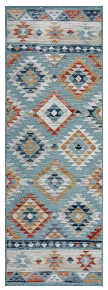 Niebieski chodnik odpowiedni na zewnątrz 80x230 cm Avery Blue – Flair Rugs