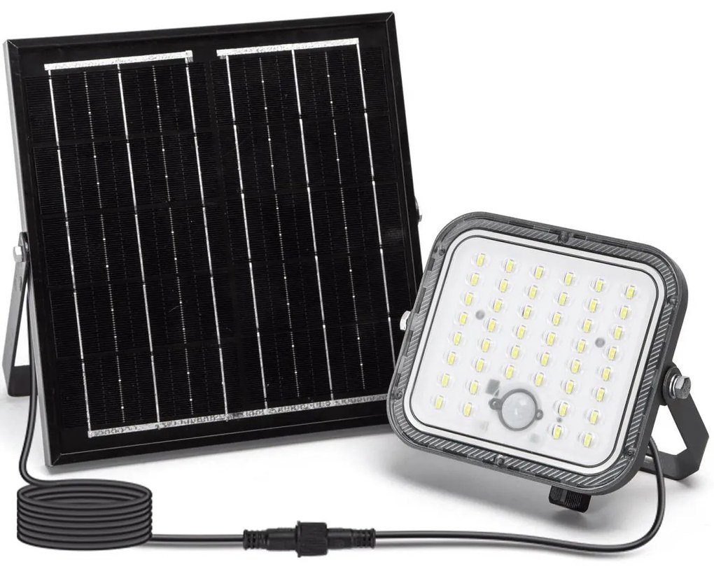 Aigostar - LED Ściemnialny naświetlacz solarny z czujnikiem LED/5W/3,4V IP66 + pilot