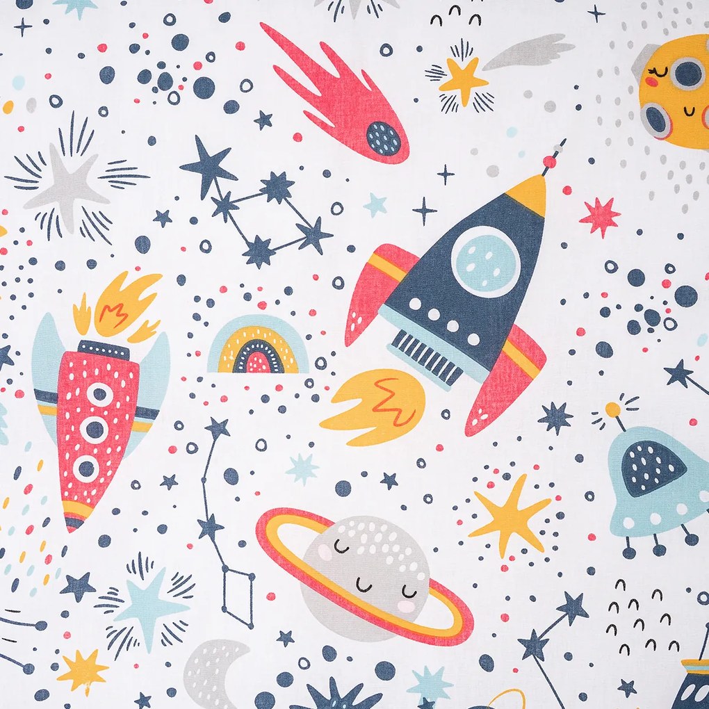 4Home dziecięca pościel bawełniana do łóżeczka Cosmic Adventure, 100 x 135 cm, 40 x 60 cm