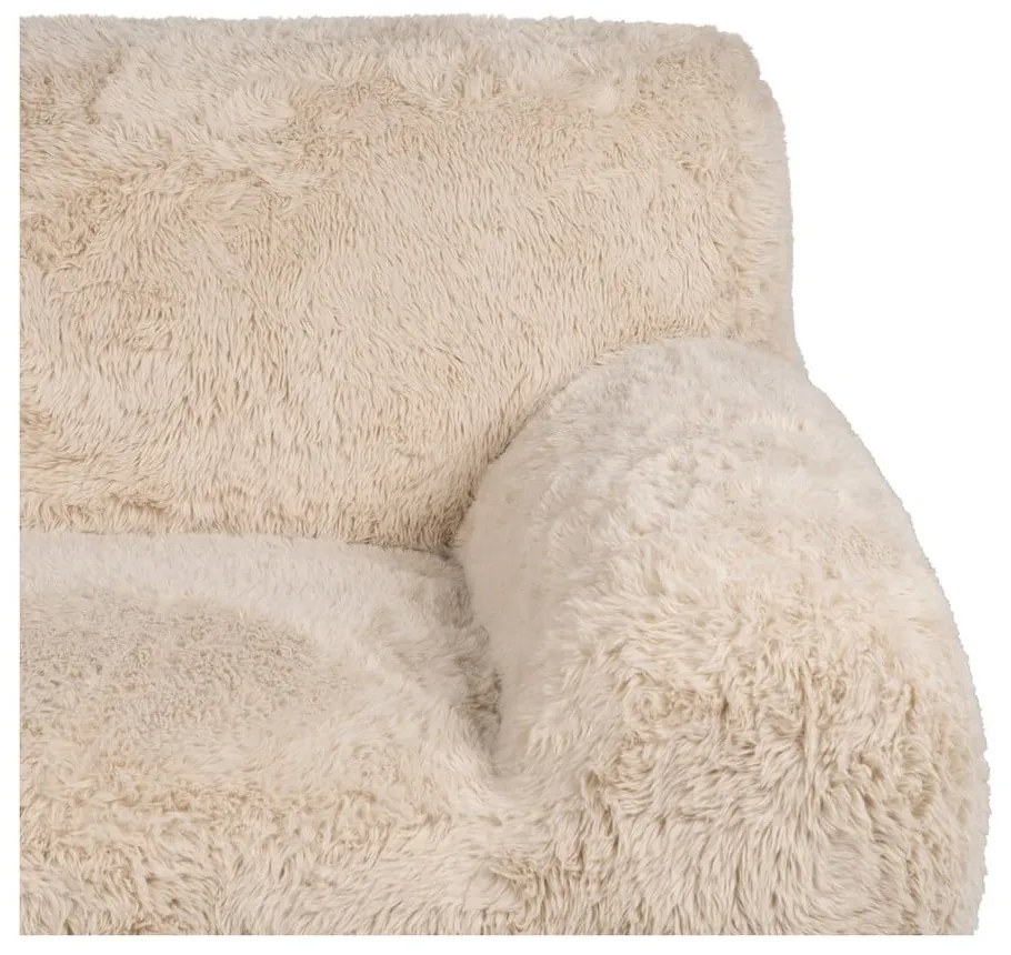 Beżowy fotel Teddy – Ixia