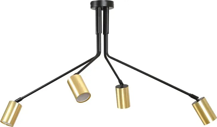 Czarna nowoczesna lampa sufitowa- 3X D060 W1-R78