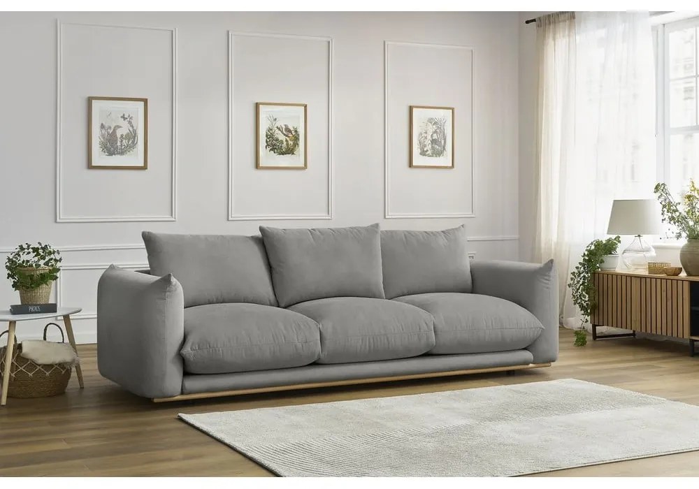 Szara sofa 265 cm Ernest – Bobochic Paris