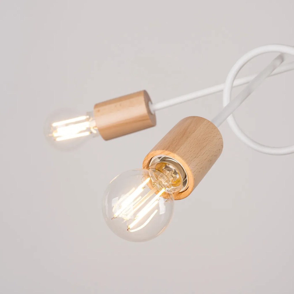 Żyrandol EMBER 5 biały SOLLUX  LIGHTING