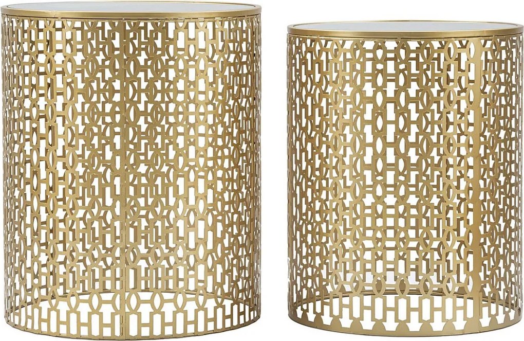 Stolik Kawowy VKH540, Złoto, 41x41x50 cm, Kendra Home