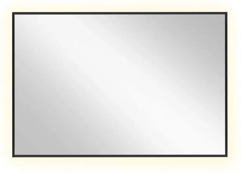 Lustro łazienkowe LUMO 90x60cm czarne z oświetleniem LED BALTICA DESIGN