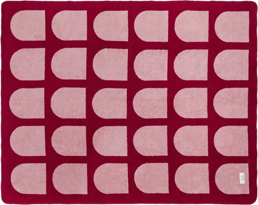Czerwono-różowy koc 150x200 cm Gilli – noo.ma