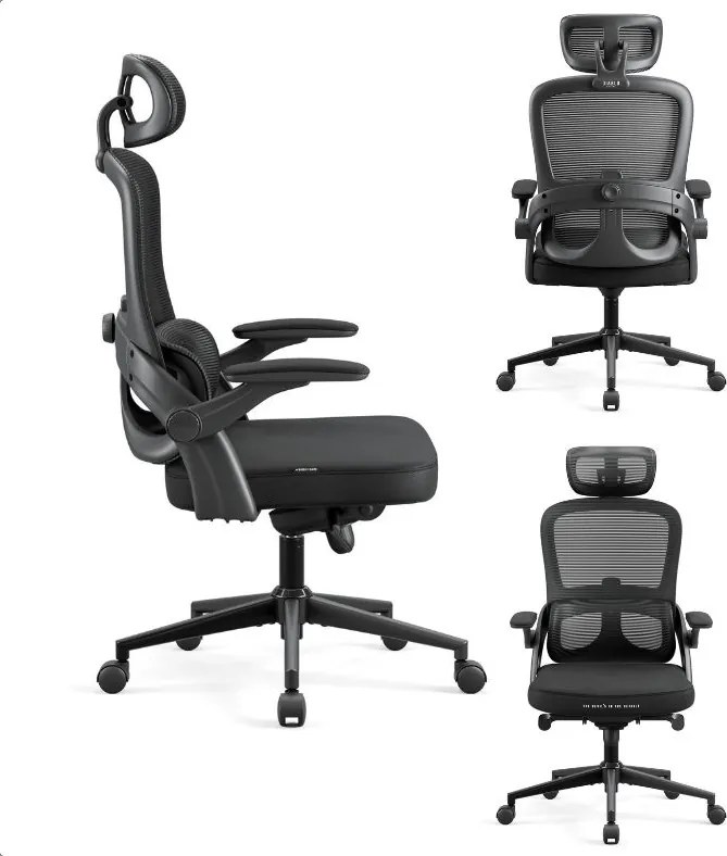 Ergonomiczny fotel do pracy w biurze Diablo V-Light czarny