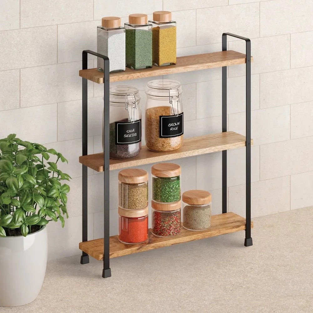 Drewniany organizer na przyprawy York – Metaltex
