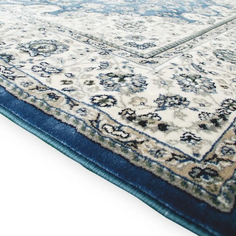 Dywan klasyczny Venezia Ornament niebiesko-kremowy 140 cm x 200 cm