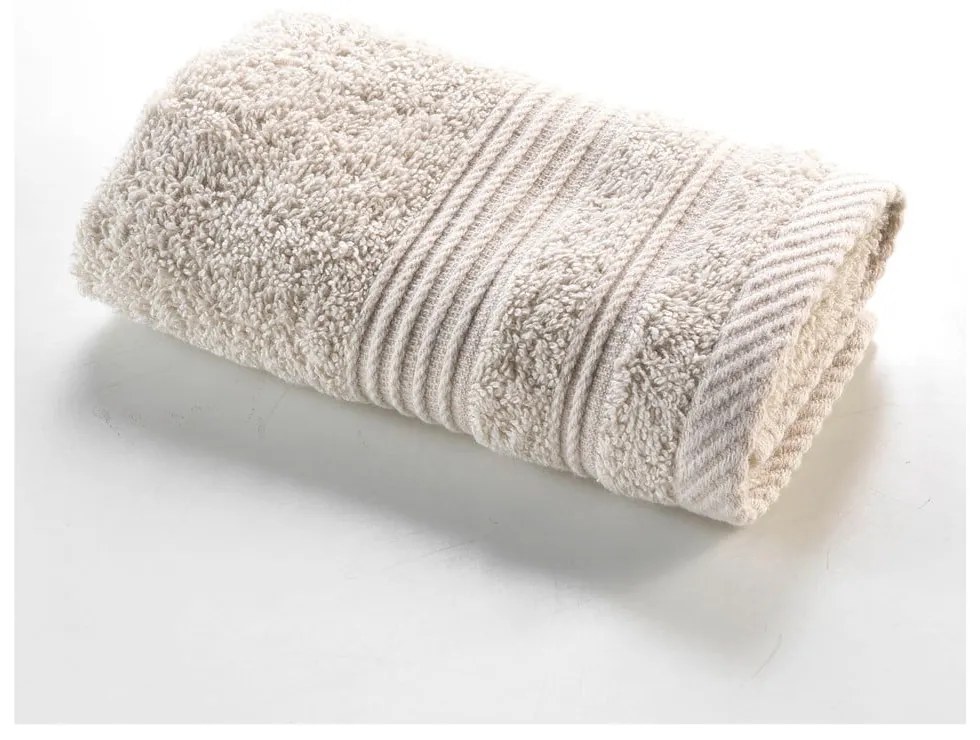 Beżowy bawełniany ręcznik frotte 30x50 cm Tendresse – douceur d'intérieur